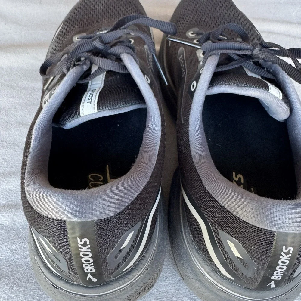 Size 12‎ - Men's Brooks Ghost 15 Running Shoes Triple Black 1103932E020